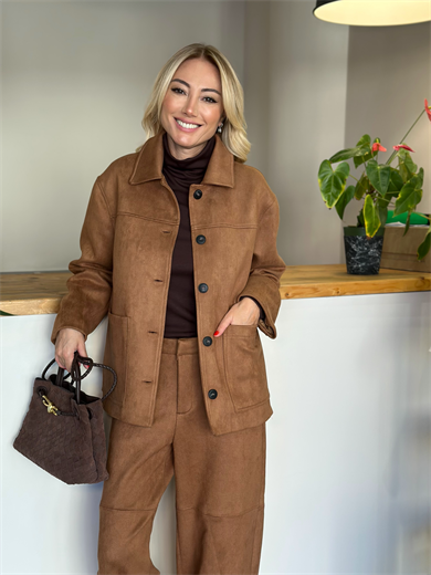 Taba Süet Ceket Askı0066