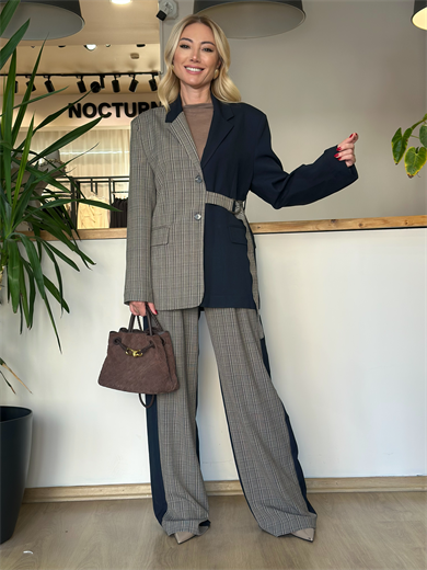 Tasarım Ekose Pantolon Askı00147