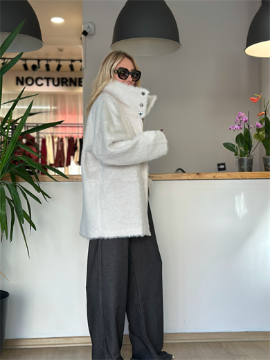 Tay Tüyü Ekru Kaban Askı00263