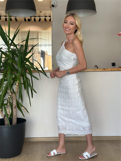 Tek Omuz Fisto Elbise