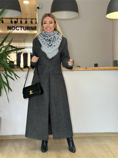 Triko Kol Detaylı Modern Kaban Askı006