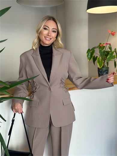 Vizon Yandan Bağlamalı Ceket Askı00180