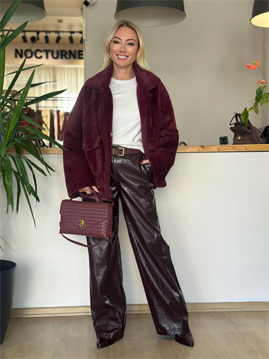Yumoş Bordo Kaban Askı00239