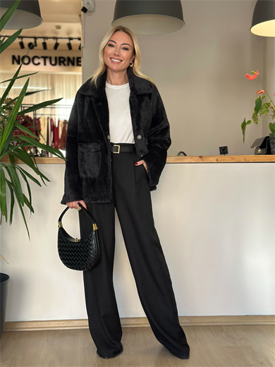 Yumoş Siyah Kaban Askı00241