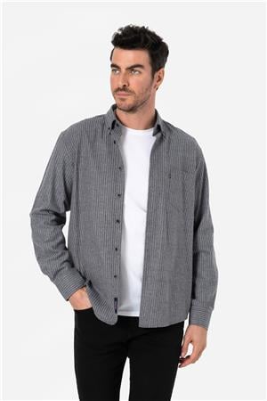 BROTHERS ERKEK RAHAT KESİM KAPÜŞONLU CEP DETAYLI ÇİFT TARAFLI FERMUARLI SWEATSHIRT JORDAN ERKEK COMFORT FIT UZUN KOL TEK CEPLİ FLANEL GÖMLEK HUN LS GRİ-BEJ B01.242.529