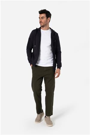 BROTHERS ERKEK RAHAT KESİM KAPÜŞONLU CEP DETAYLI ÇİFT TARAFLI FERMUARLI SWEATSHIRT JORDAN LACİVERT B06.242.691