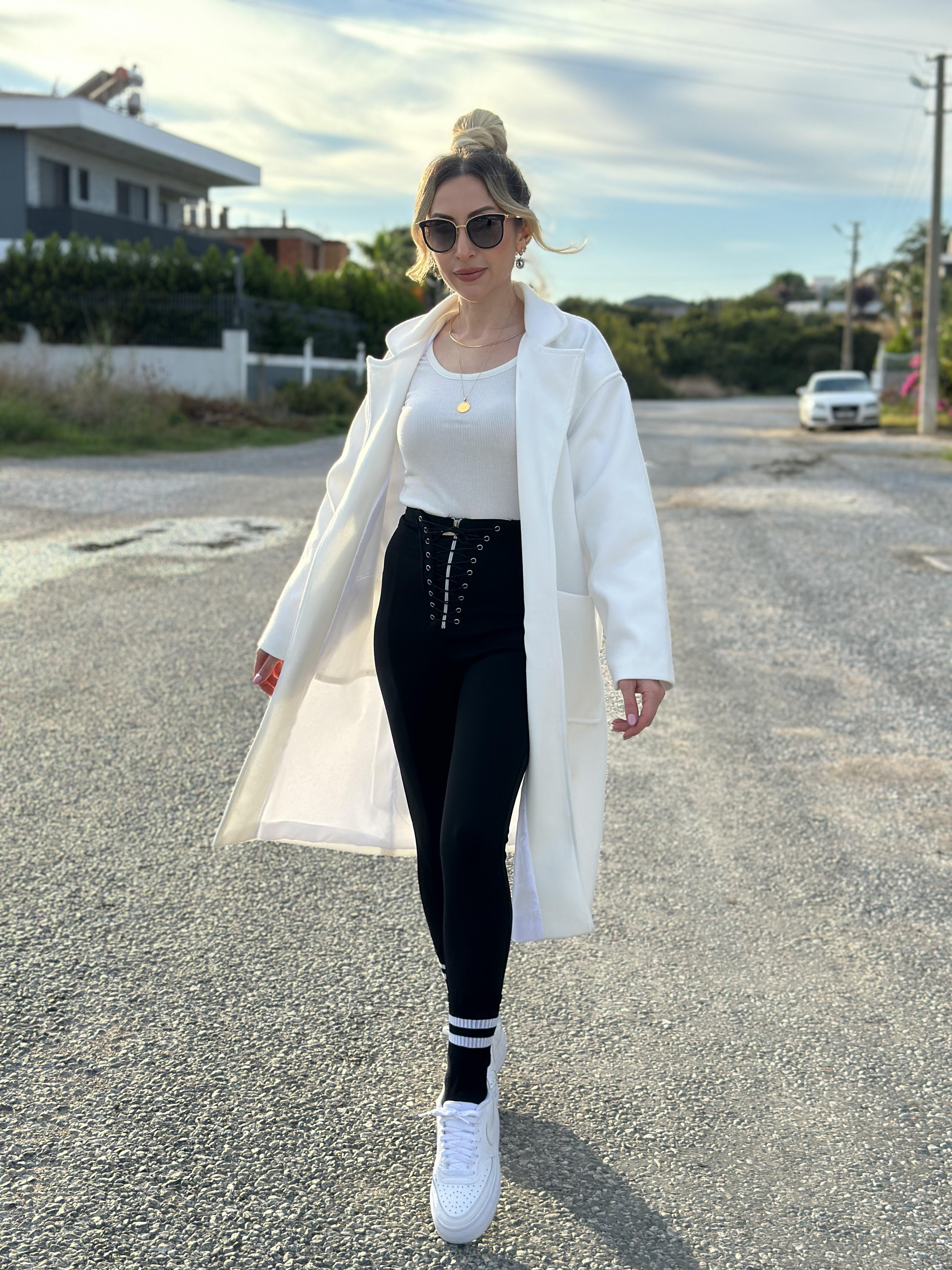 Alina Kaban Kuşaklı Beyaz