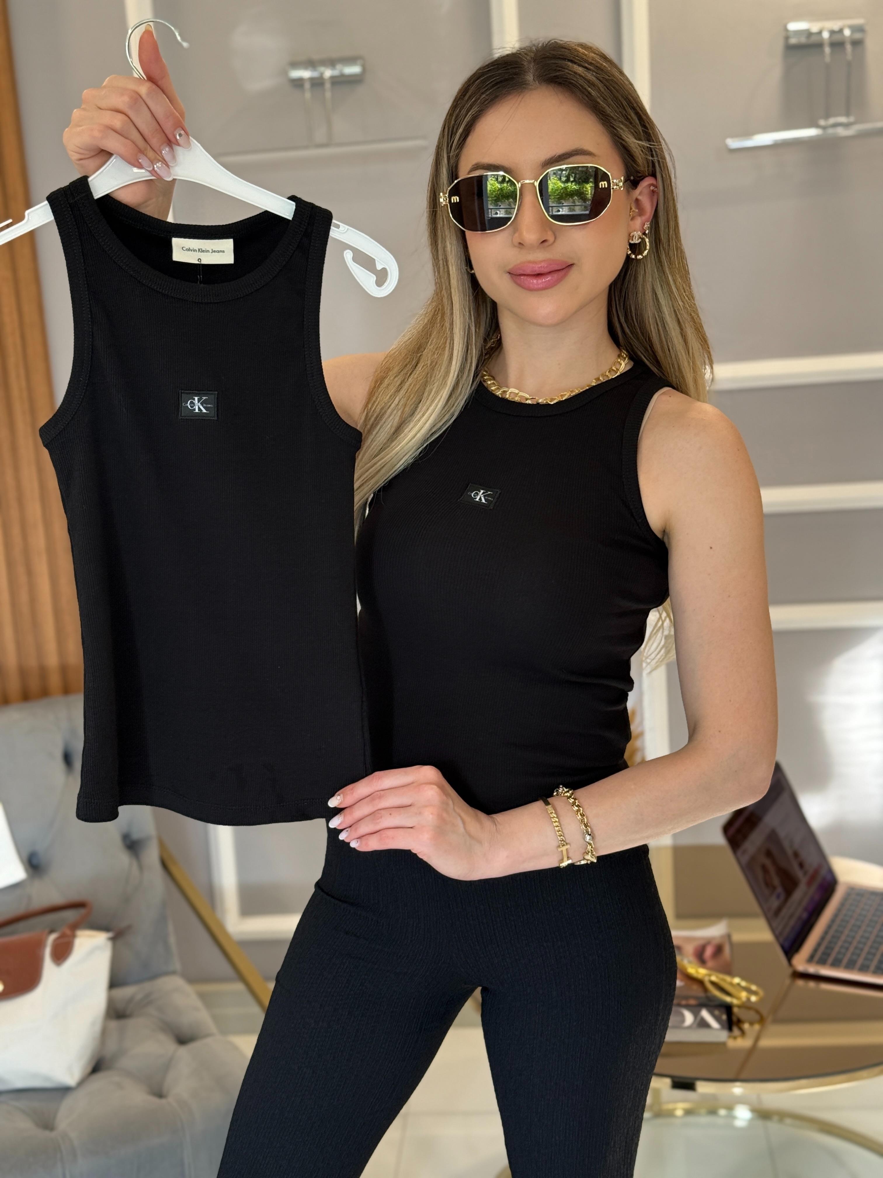 Cnk Atlet Bluz Likralı Siyah