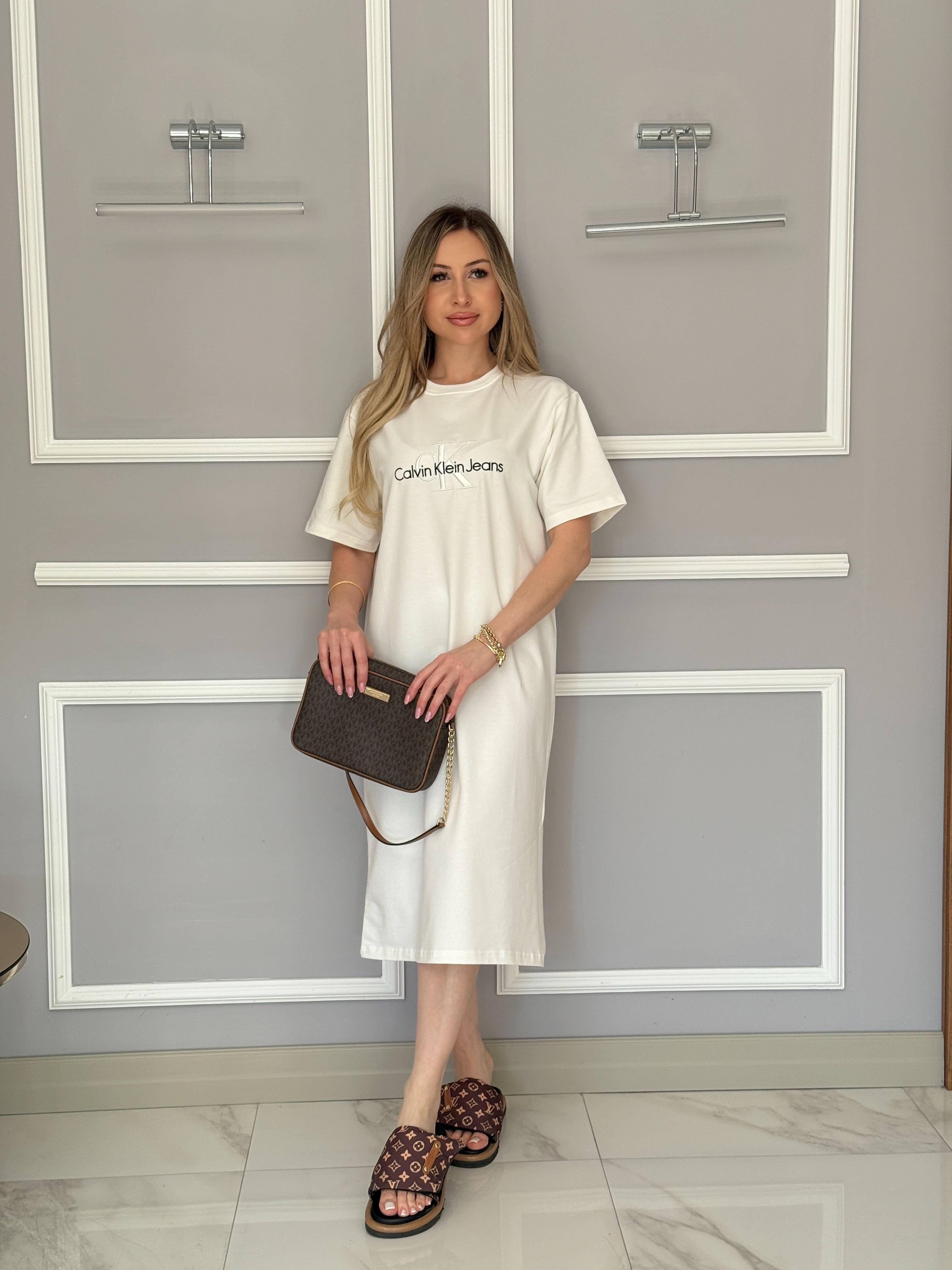 Cnk Boyu 106 cm Beyaz Elbise