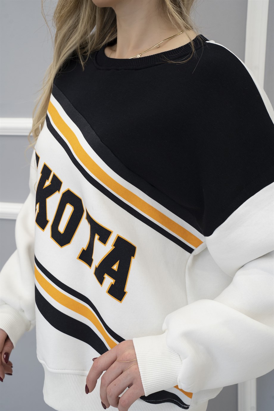 Dakota Baskı Sweatshirt Lacivert