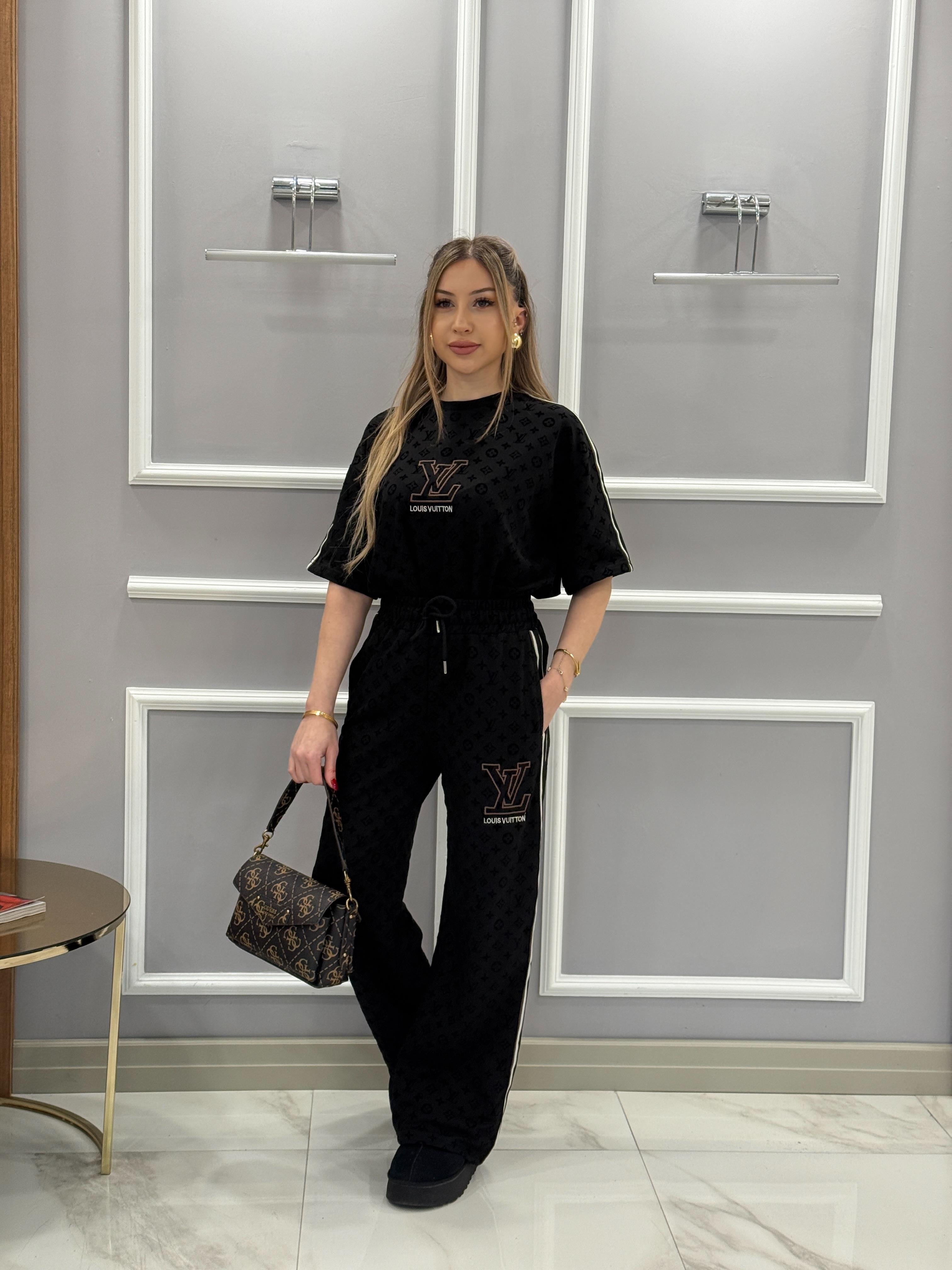 LN Premium Desenli Siyah Takım 