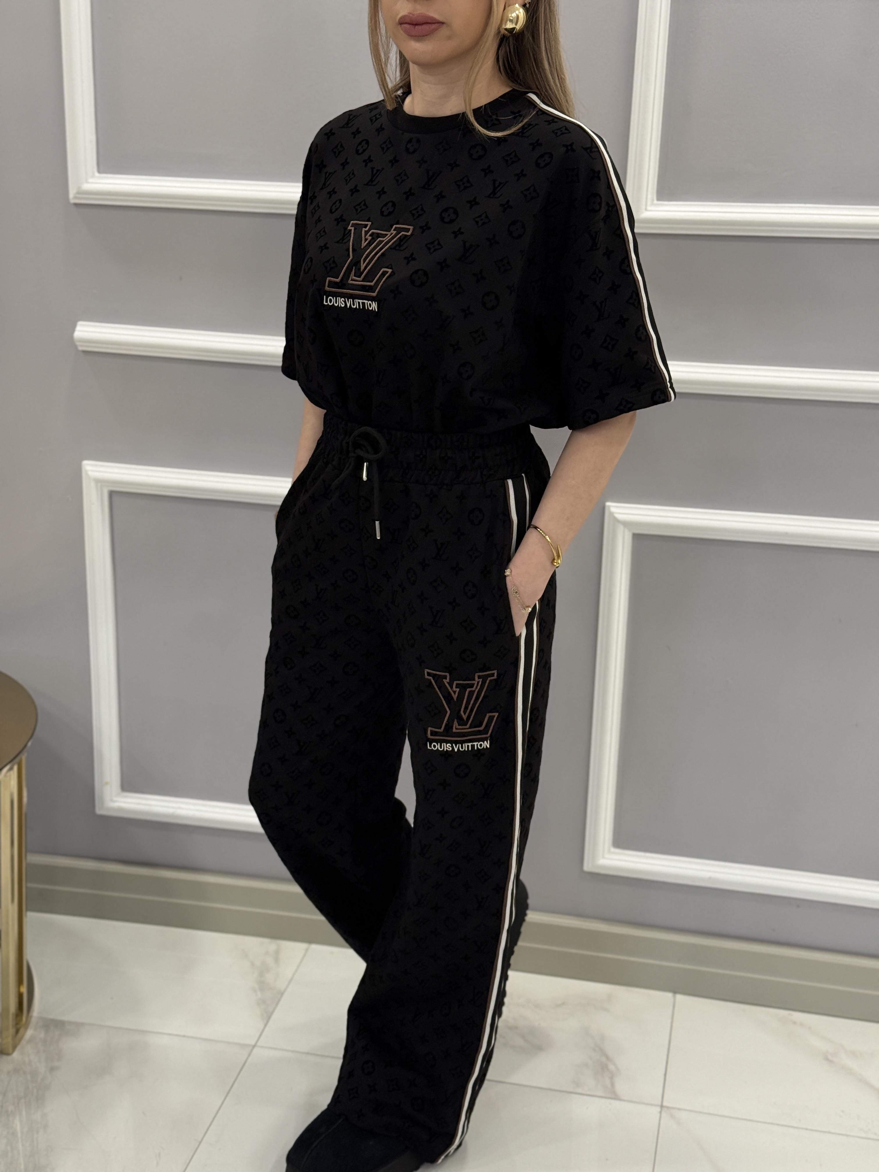 LN Premium Desenli Siyah Takım 
