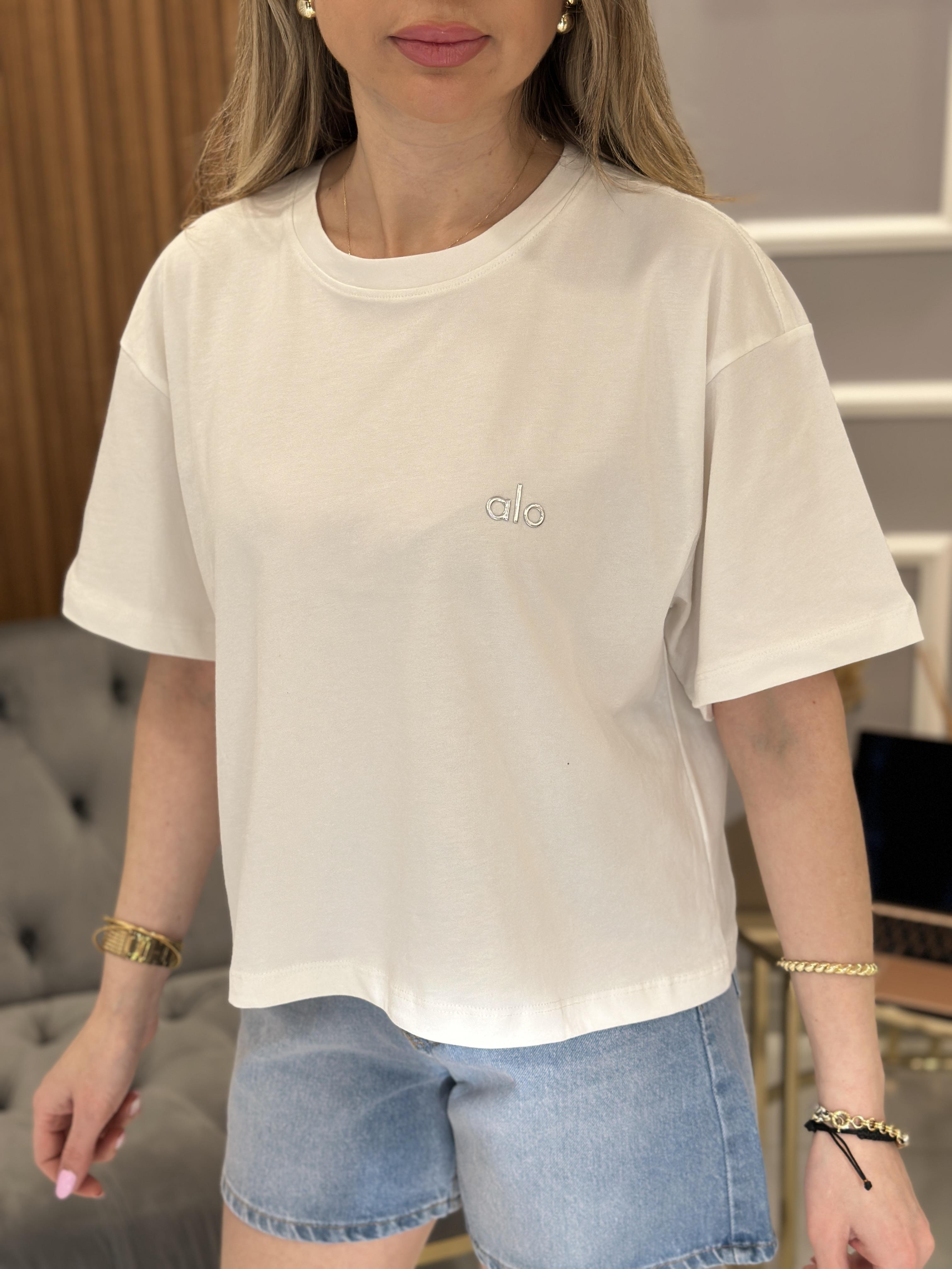 Lo Crop T-shirt 53 cm Beyaz
