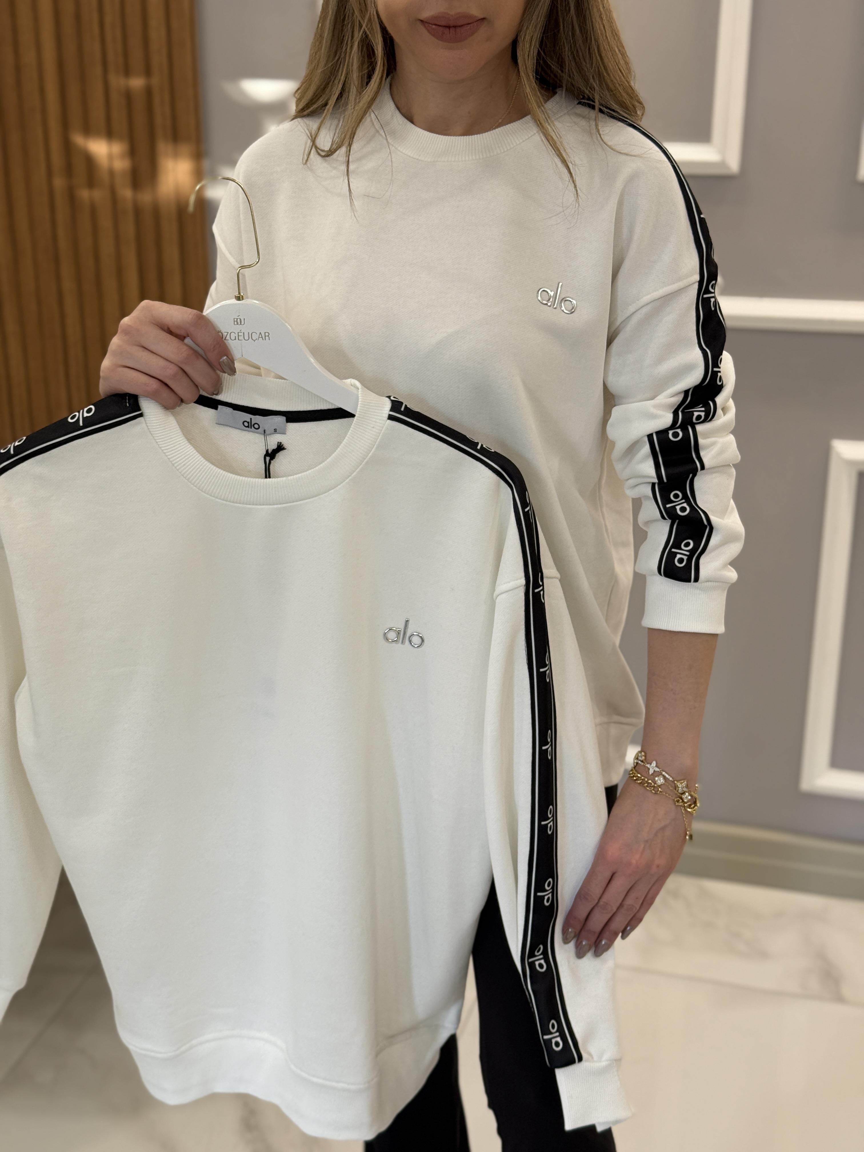 Lo Kol Detaylı Sweat Beyaz 65 cm 