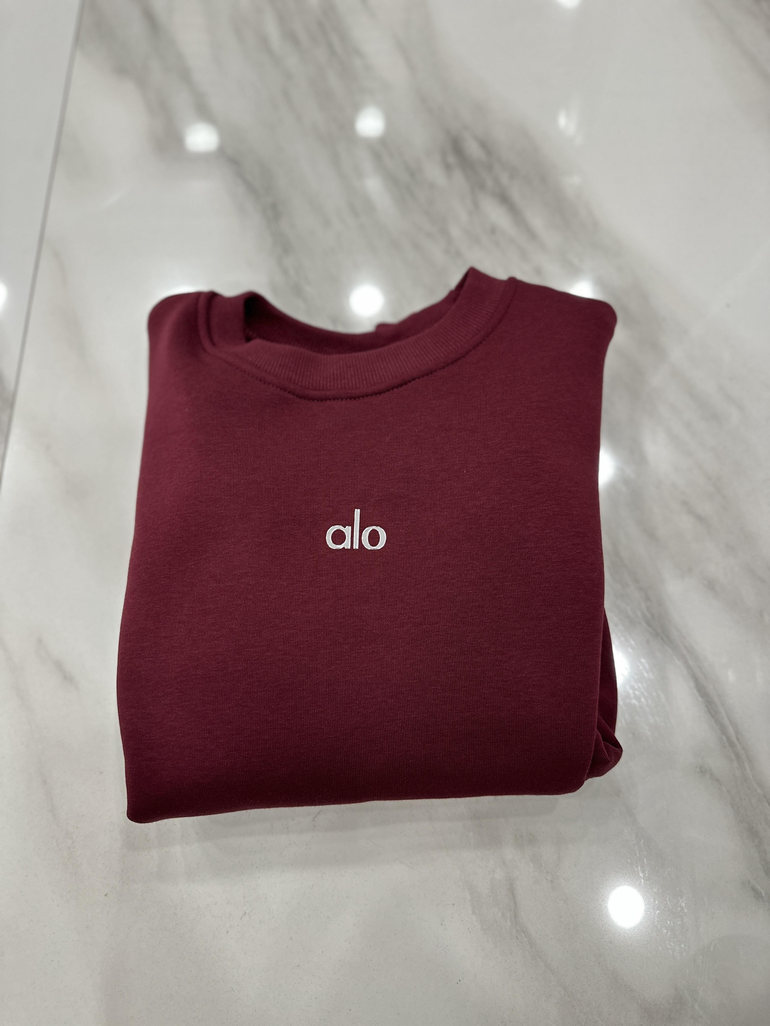 Lo Sweatshirt Silver Yazı Detaylı Bordo