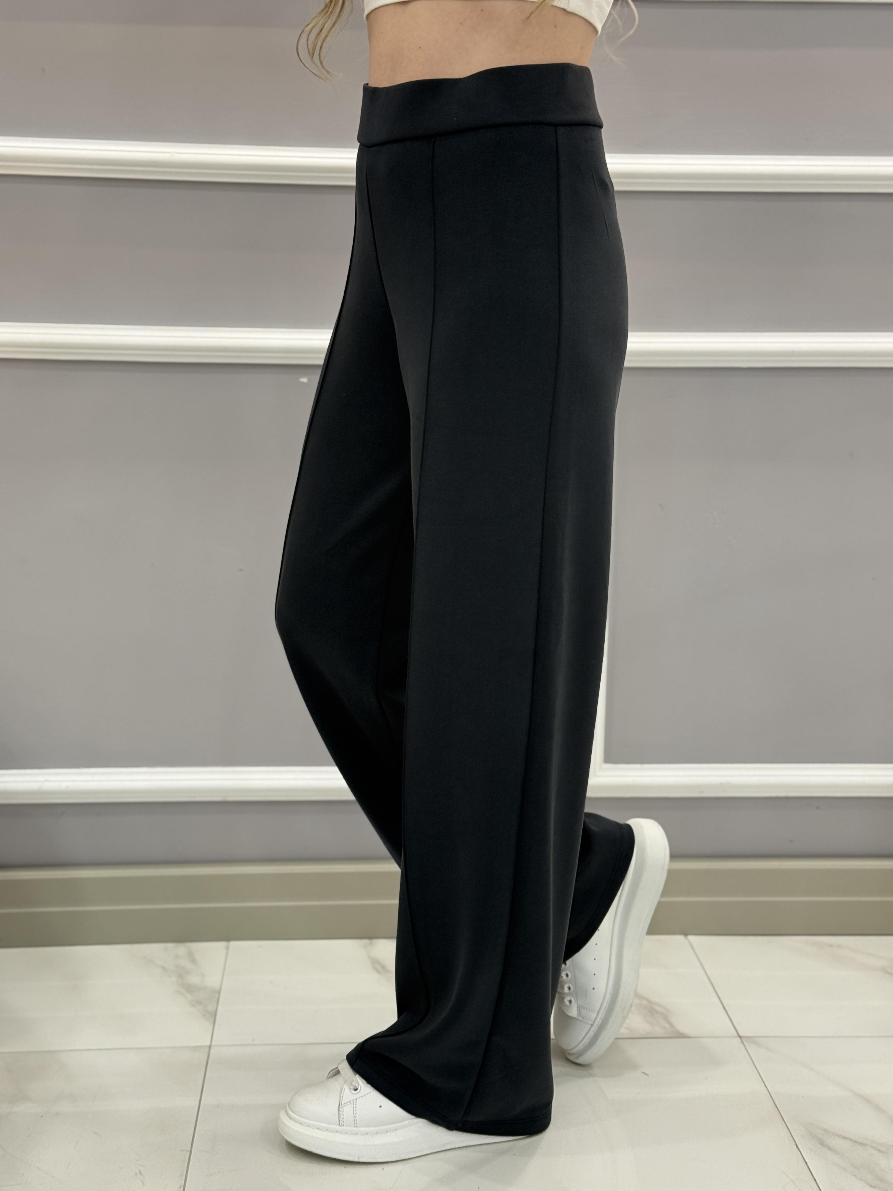 Oys Modal Kumaş Beli Lastikli Çımalı Lacivert Pantolon 