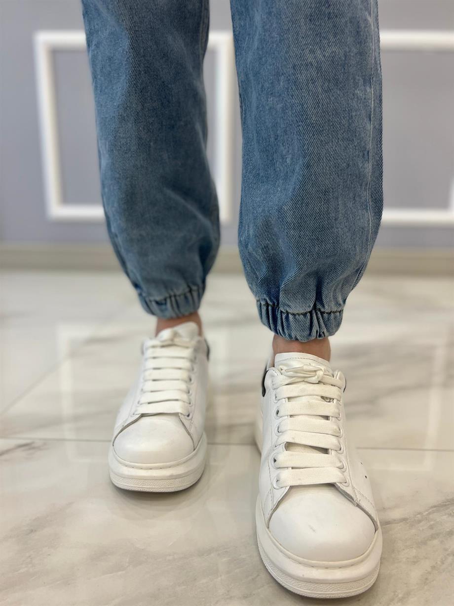 Paçası Lastikli Jogger Jeans