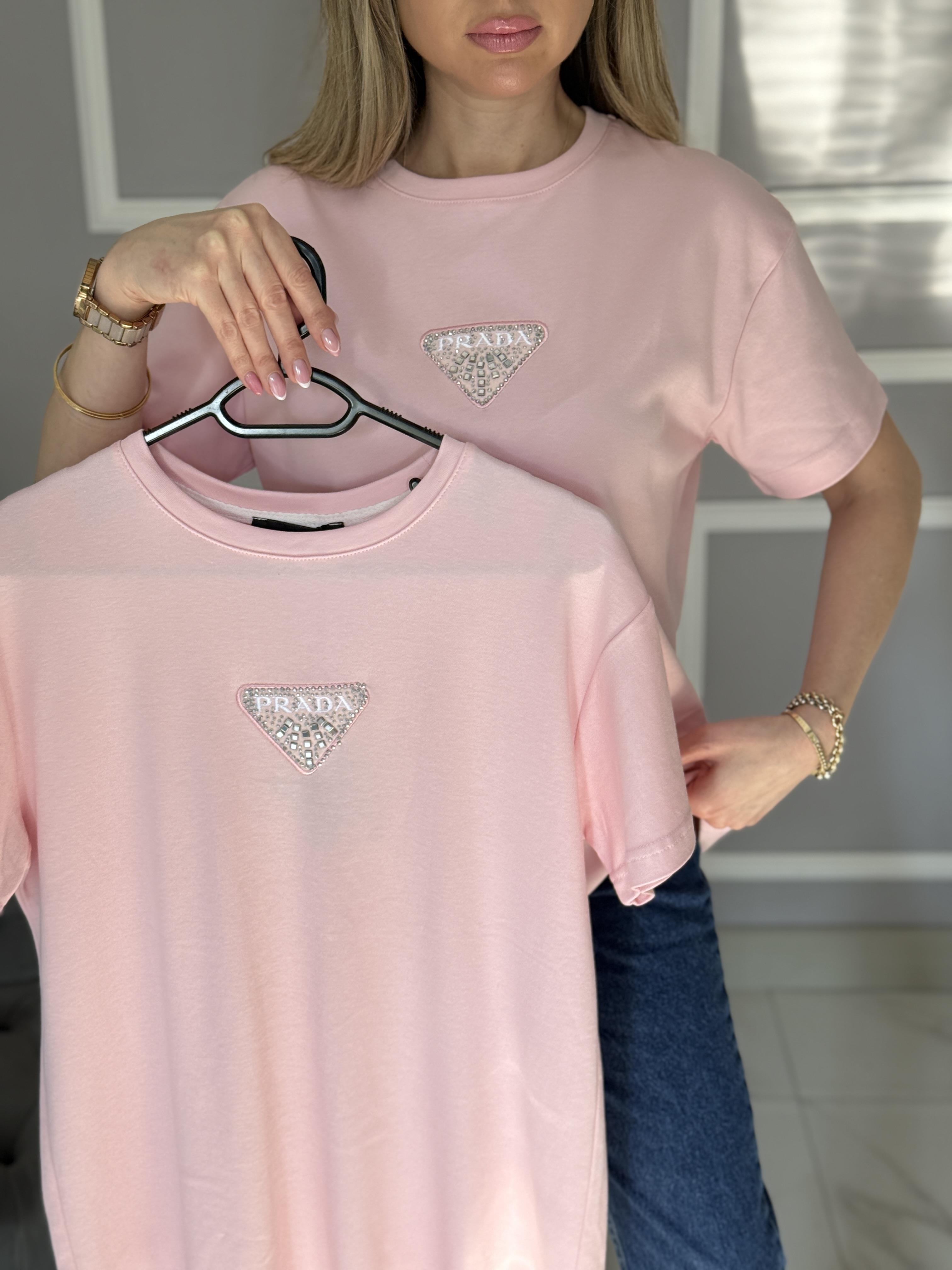 Pr Tişört Premium Armalı Pembe