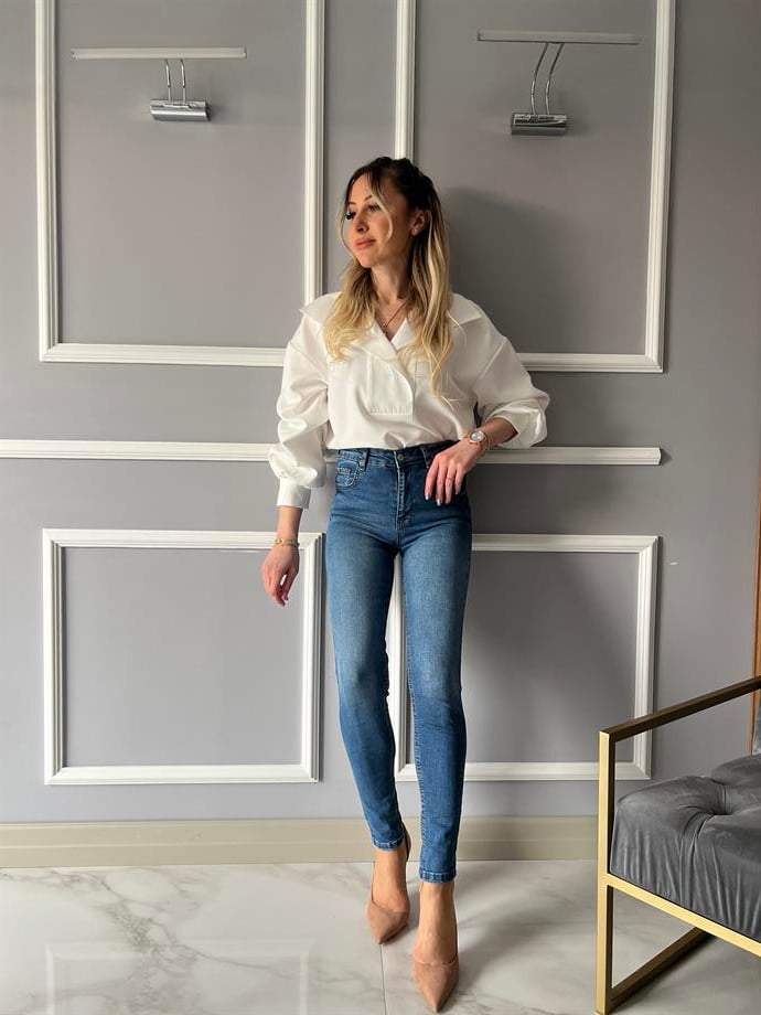 Push Up Jeans Mavi 