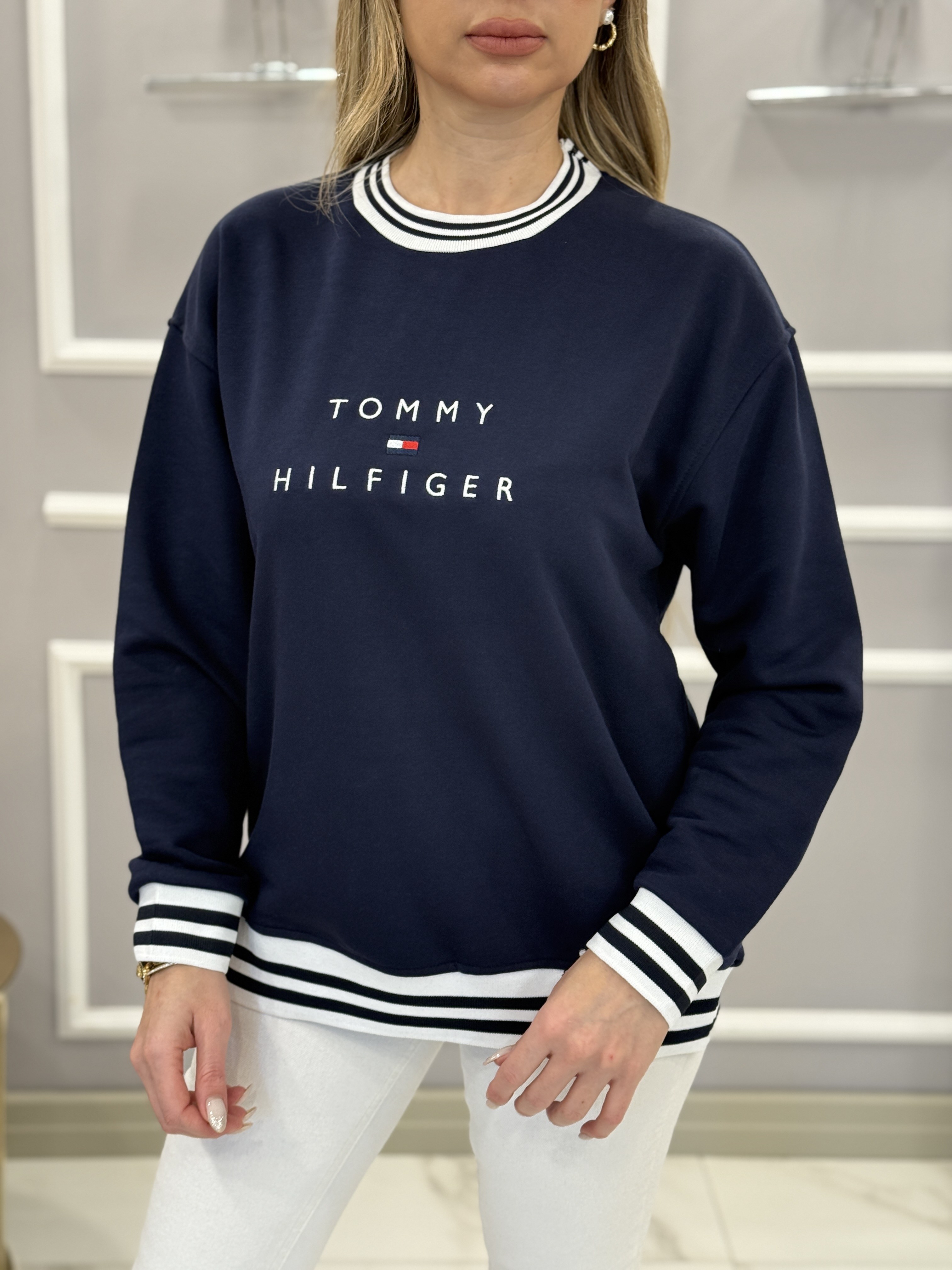 TH Premium Biyeli Sweat Lacivert