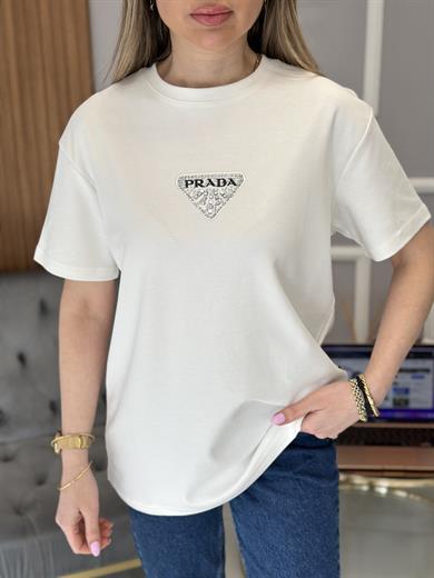 Pr T-Shirt Premium Armalı Beyaz