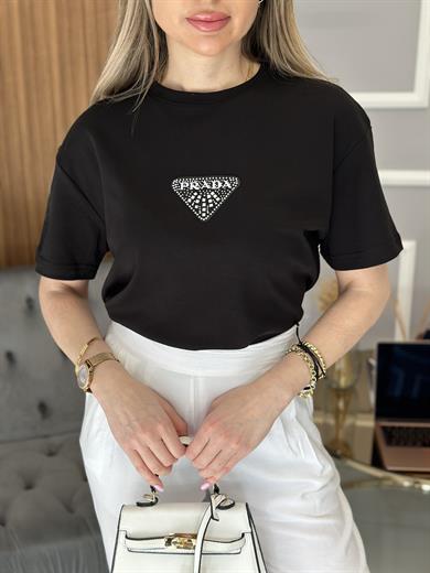  Pr T-Shirt Premium Armalı Siyah