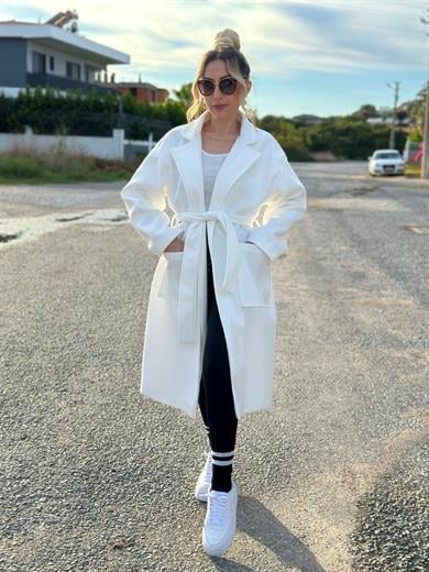 Alina Kaban Kuşaklı Beyaz