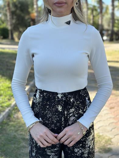 Bluz Balıkçı Ekru 