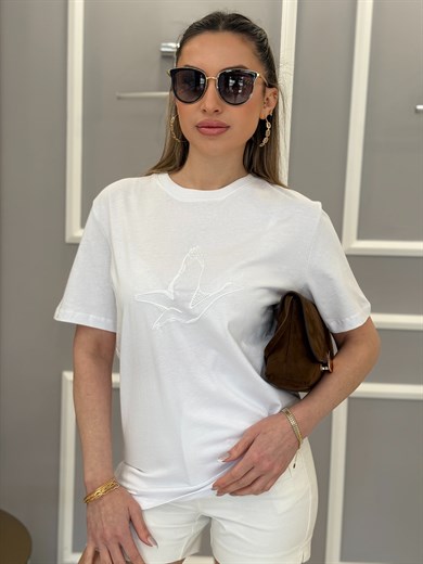 BN Premium Basic Beyaz Tişört 