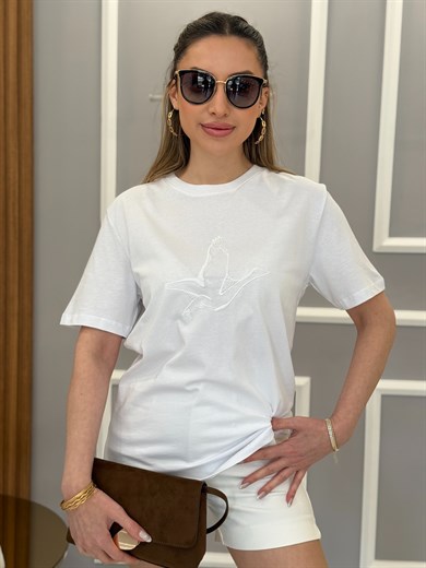 BN Premium Basic Beyaz Tişört 