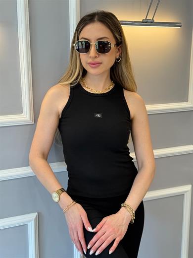 Cnk Atlet Bluz Likralı Siyah