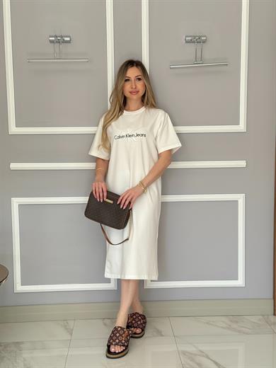 Cnk Boyu 106 cm Beyaz Elbise