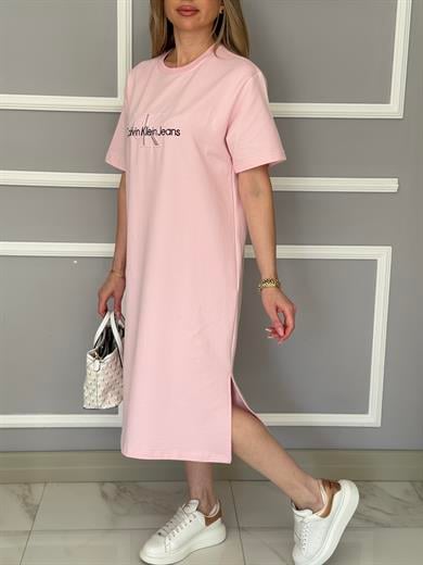 Cnk Boyu 106 cm Pembe Elbise