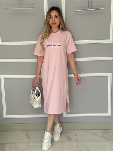 Cnk Boyu 106 cm Pembe Elbise