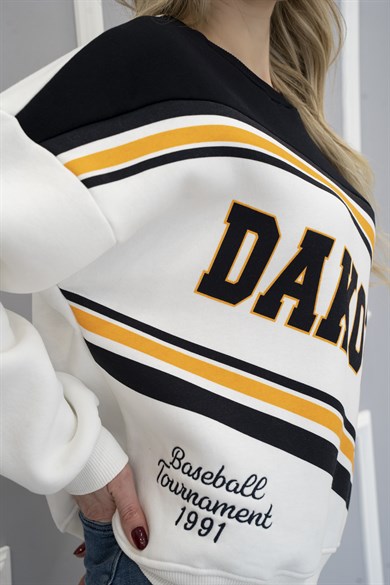 Dakota Baskı Sweatshirt Lacivert