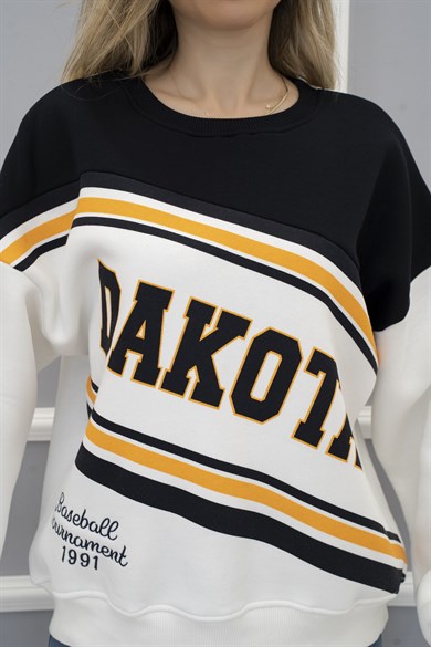 Dakota Baskı Sweatshirt Lacivert