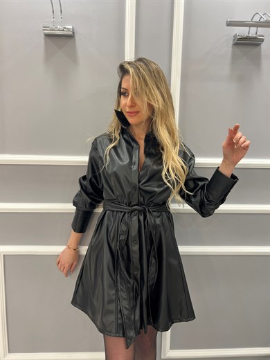 Deri Elbise Siyah