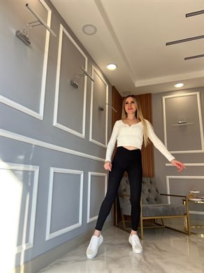 Anvelop Kesim Fitilli Tayt Siyah