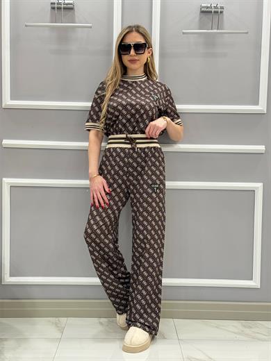 Gu Desenli Acı Kahve Takım 