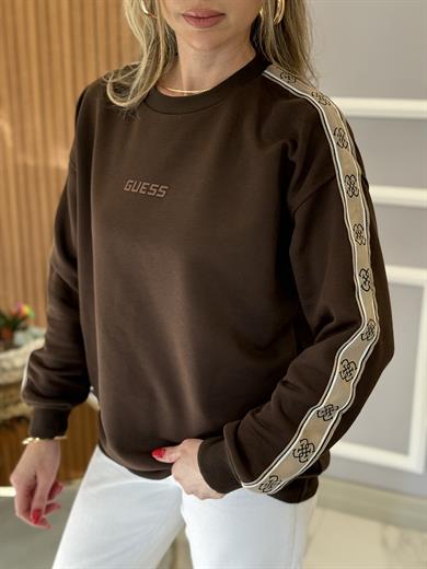 Gu Kol Detaylı Sweat Kahverengi 65 cm