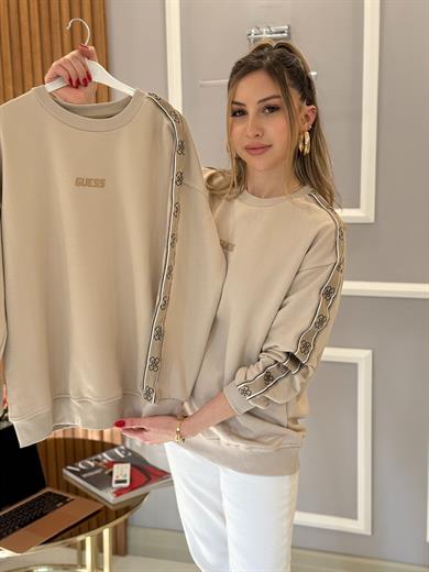 Gu Kol Detaylı Sweat Vizon 65 cm