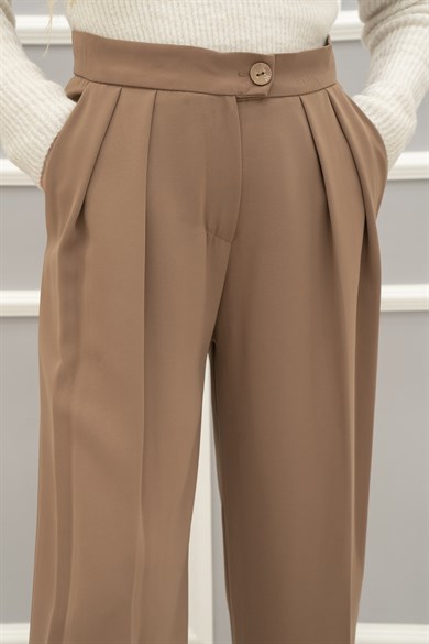 İva Palazzo Pantolon Camel