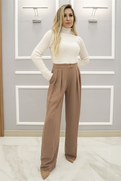 İva Palazzo Pantolon Camel