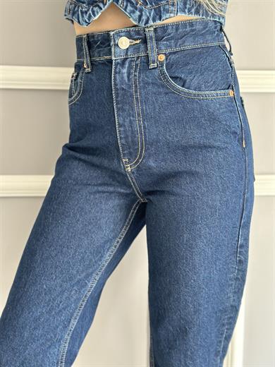 Jeans Mom Kalıp Lacivert