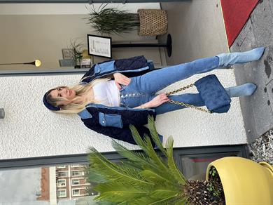 Julia Jeans Önden Düğmeli Slim Fit Mavi