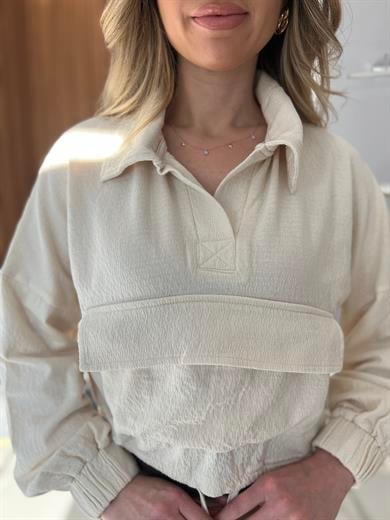 Krinkil Sweatshirt Bej