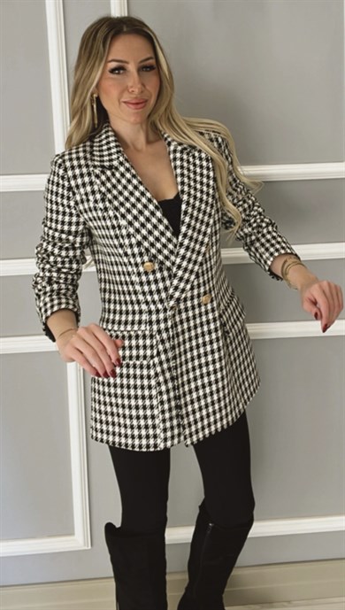 Lena Kazayağı Blazer Ceket Siyah