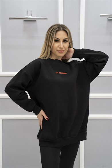 Less Sweatshirt Siyah
