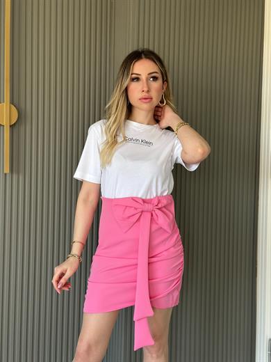 Lia Etek Fiyonklu Pembe