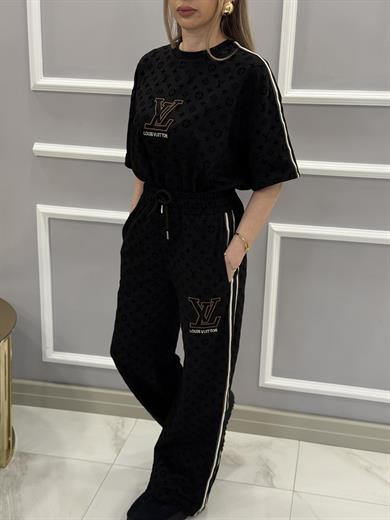 LN Premium Desenli Siyah Takım 